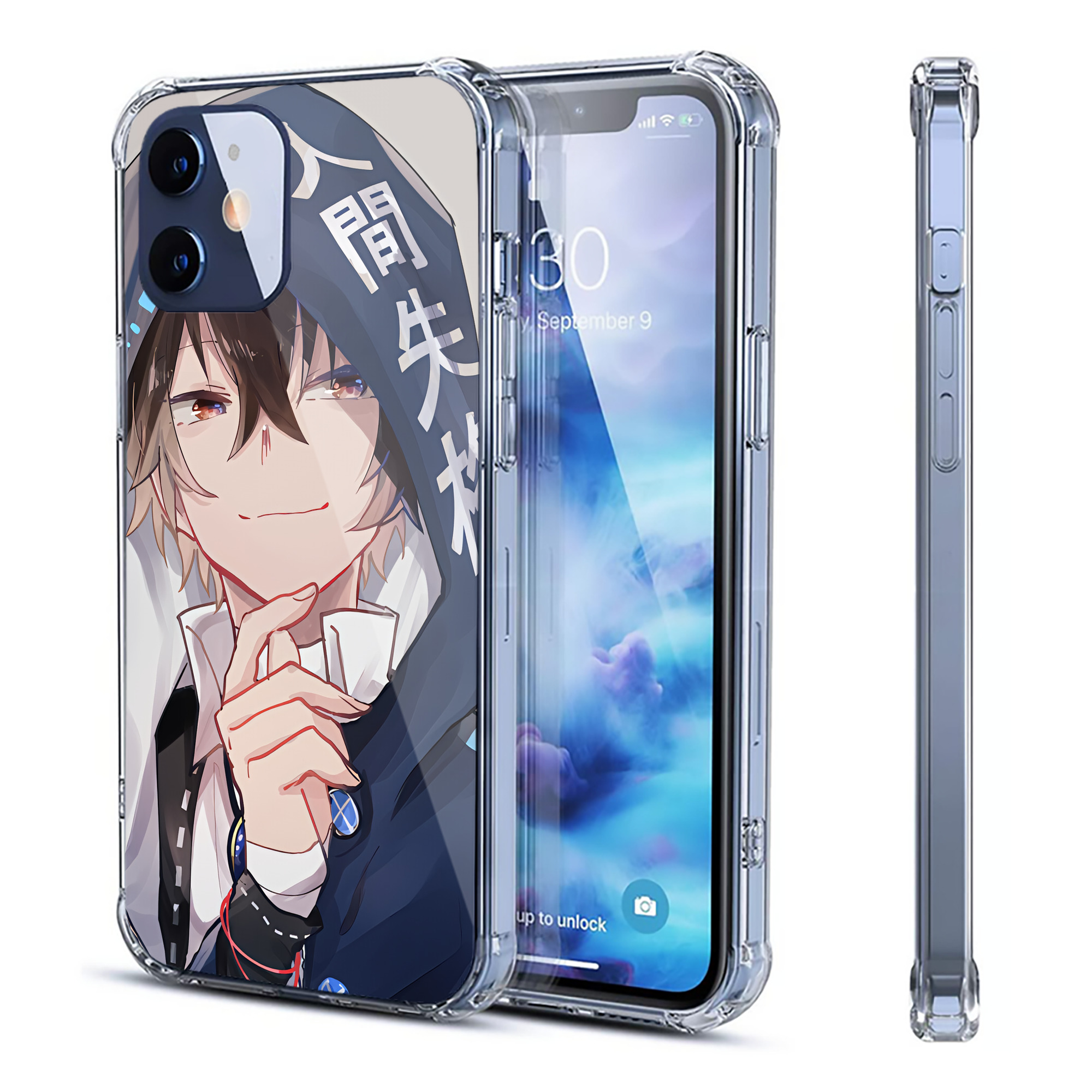 （画像用） 文豪ストレイドッグス Bungo Stray Dogs 【iPhone 12シリーズ対応】透明スマホケース（クリアソフトケース）